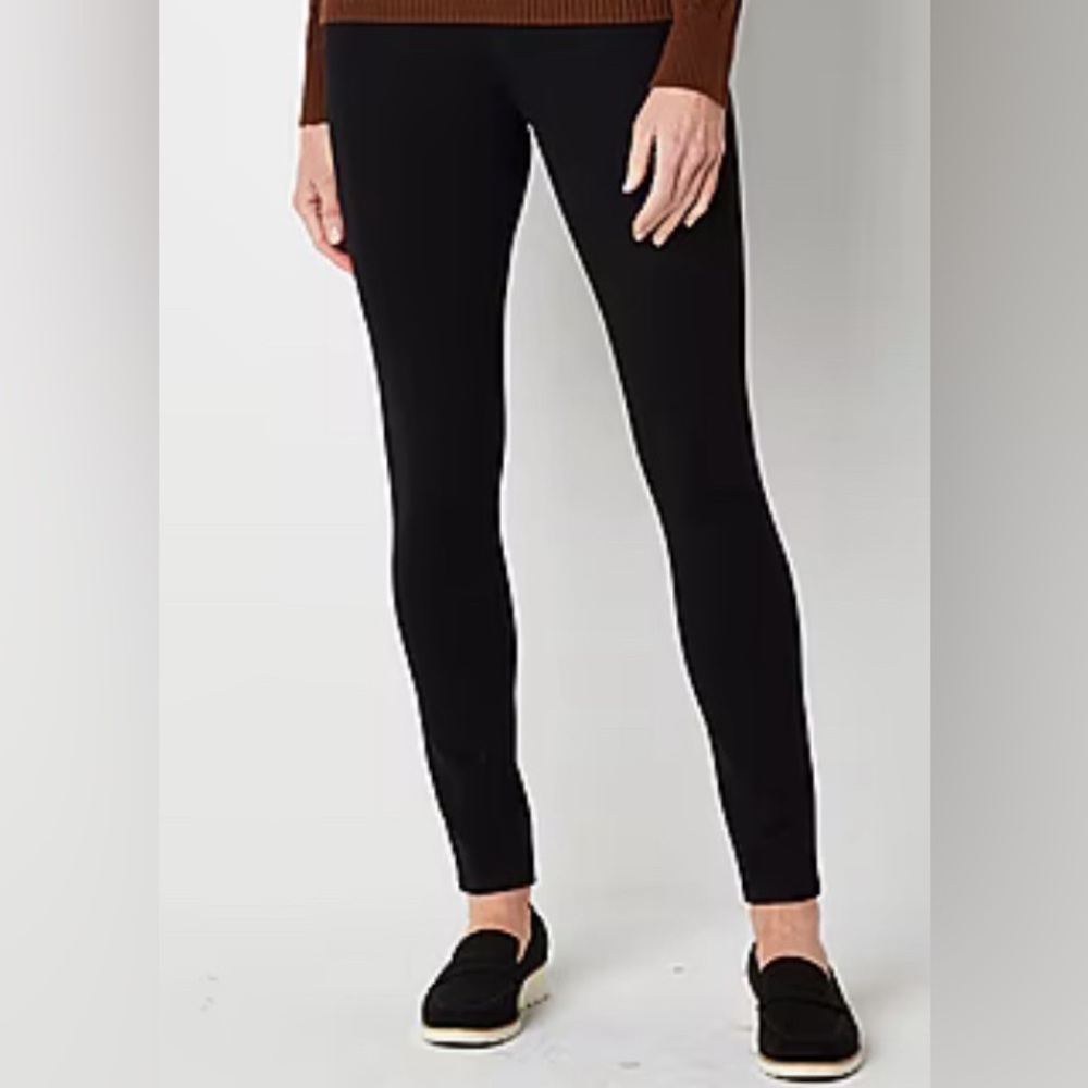 Cooper & Ella Weekend Pull-on Black Skinny ankle pants Size Large